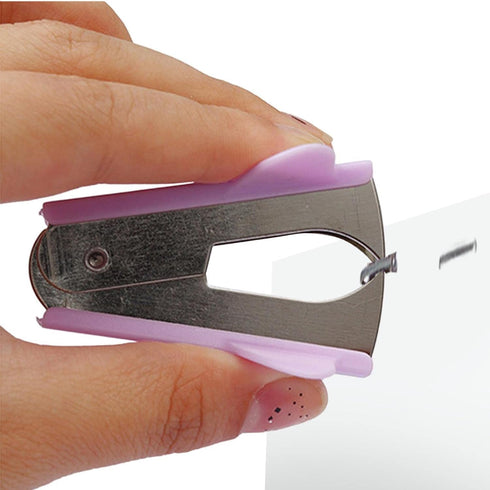 1Pc Purple Stapler Puller,Stapler Removals, Remover - Staple Puller Tool with Non-Slip Grip,Wear-Resistant Supplies for School,Teachers,Students,a...