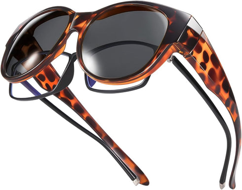 Br’Guras Oversized Polarized Fit over Sunglasses Over Glasses for Men and Women...