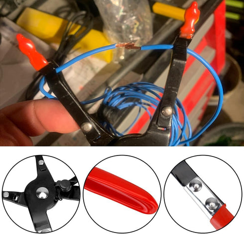 Car Soldering Pliers, Luumeiy Universal Soldering Aid Pliers Metal Wire Welding Clamp Mutifunction Wire Welding Aid Tool for Picking up and Fixing...