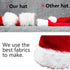 AOGU 4 Pack Plush Santa Hat Confortable Velvet Red Christmas Hat for Christmas Party Favors Fit for Adults and Kids...