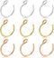 Fake Nose Ring 20G Faux Piercing Jewelry 8mm Fake Nose Ring Hoop Non Piercing Stainless Steel Nose Ring Set...