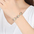mecresh Flower Teardrop Austrian Champagne Crystal Jewelry Sets for Women or Wedding (1 Set Earring,1PCS Bracelet)...