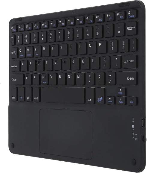 Bluetooth Keyboard, Multi?Function Scissor Keyboard with Touchpad External Computer 10in Ultra-Slim Portable Keyboard(Black)...