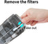 Dibea HEPA Filter Replacement for Bed Vacuum Cleaner, Compatible with Qijun UV-10 (1 Pack)...