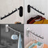 2 Pcs Folding Wall Mounted Clothes Suit Hangers Rack with Swing Arm Stainless Steel Heavy Duty Coat Hook for Bathroom, Bedroom, Laundry Room - Sil...