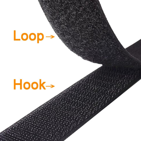 12 inch Reusable Fastening Cable Straps - Hook and Loop Fixing Straps - 12 Pack...