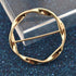 Round Twisted Circle Silk Scarf Ring Brooch for Women Girls Minimalist Shawl Scarves Buckle Wrap Clip Fashion Dress Accessories Decoration Jewelry...