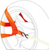 Universal Motorcycle Rear Wheel Transport Tie Down Strap in Orange...