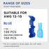 200PCS/100 Pairs T-Tap Quick Splice Disconnect Wire Terminals Spade Wire Connectors Bule 16-14 AWG Male Female Fully Insulated Electrical Automoti...