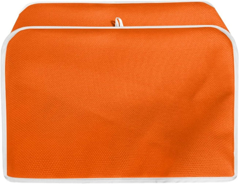 Orange Toaster Dust Cover Washable Polyester 2 Slice Toaster,Kitchen Small Appliance Covers, Toaster Cover Fit for Most Standard 2 & 4 Slice Toast...