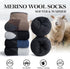 SIMIYA Merino Wool Hiking Socks for Men - 5 Pairs Thick, Warm, Thermal Winter Crew Socks for Cold Weather (US Size 7-13)...