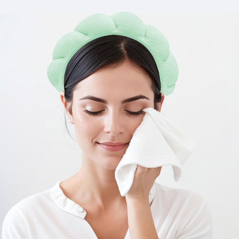 Headbands for Women Spa Headband for Washing Face,Facial Mask,Makeup and Skin Care,Gifts for Women and Teen Girl Gifts Trendy Stuff Light Green...