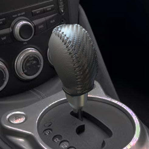 Black PU Gear Shift Knob Cover for Nissan 370Z Fusion Gear Shift Cover/Accessories for Nissan (Black ado'r'm)...