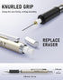 Nicpro 0.7 mm Art Mechanical Pencil Set in Storage Case, 3 PCS Metal Drafting Pencil Lead Pencil with 6 Tube HB Lead Refills, 3 Erasers, 9 PCS Era...