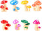 Miniature Fairy Garden Accessories, 8 Pcs Miniature Mushroom Figurines Cake Toppers Micro Landscape Garden Decoration for DIY Miniature Craft Deco...