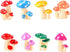 Miniature Fairy Garden Accessories, 8 Pcs Miniature Mushroom Figurines Cake Toppers Micro Landscape Garden Decoration for DIY Miniature Craft Deco...