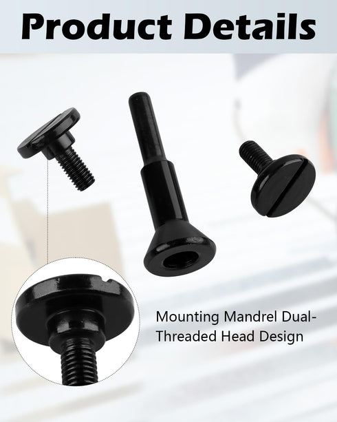 Mounting Mandrel 3/8" & 1/4" Arbor Hole(2 Pack), Cut-Off Wheel for Die Grinder Accessories Drill Bits Tool...