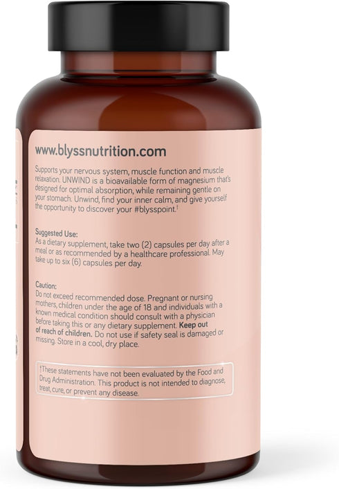 Magnesium Bisglycinate Capsules for Women - 200mg Chelated Magnesium for Maximum Absorption - Glycinate Magnesium for Sleep & Mood Support - Magne...