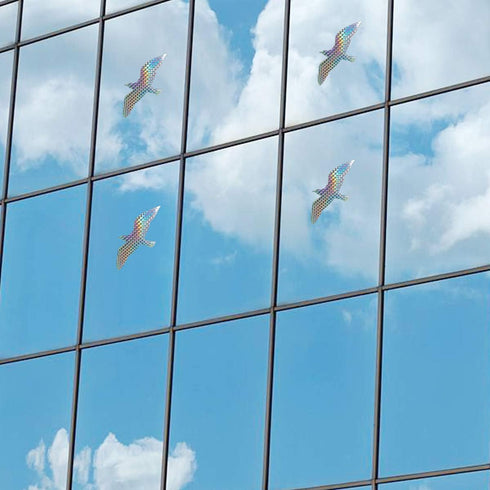 Anti Collision Window Stickers for Birds, Glass Window Decals Clings for Bird Strikes, Stop Birds from Hitting Windows, Seagull, 16 Pieces...