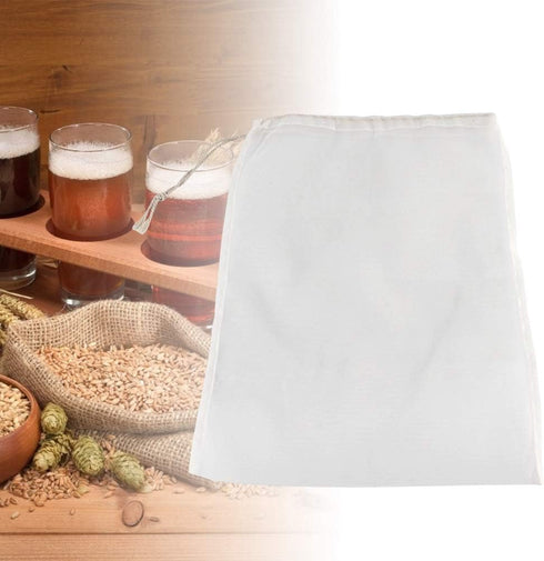100 Mesh Food Grade Wine Filter Bag Reusable Home Brew Beer Making Extra Fine Extraction Sack Best for Straining Food Nut Milk Brewing Needs(28x45...