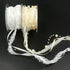 5M/5.5 yards Lace Ribbon Artificial Bead Pearl Ribbon Wedding Flower Christmas Tree Decoration Craft Packaging Valentine's Day Hearts Gift Wrap Ri...