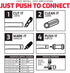 QuickFitting 3/4 inch Conduit Coupling | Push Install PVC Electrical Conduit Fitting | for Rigid Sch 40 and Sch 80 PVC Conduit | 10-Pack Liquid Ti...