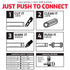 QuickFitting 1/2 inch Junction Box Connector | Push Install PVC Electrical Conduit Fitting | for Rigid Sch 40 and Sch 80 PVC Conduit | 10-Pack Liq...