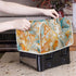 2 Slice Toaster Cover Gold Cyan Marble Appliance Toaster Cover Abstract Art Fluid Painting Universal Fit Wide Slot Bread Maker Protective Cover (1...