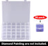 30 Grids Large Diamond Painting Storage, Art Accessories Tools Containers Case Plastic Bead Organizer 5D Embroidery Accessories for DIY Art Craft ...