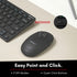 Macally Small Wireless Keyboard and Mouse Combo for PC - an Essential Work Duo - 2.4G - 78 Compact Key Cordless Mouse and Keyboard Combo with Mini...