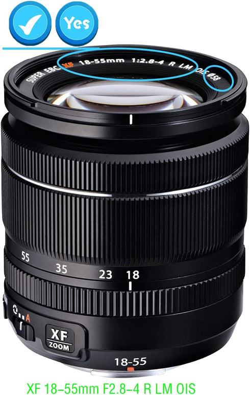 58mm Lens Cap Cover for Fuji Fujifilm Fujinon XF 18-55mm XF18-55mm f/2.8-4 R LM OIS(Not for MKX18-55mmT2.9),XF 33mmF1.4 R LM WR Lens,HUIPUXIANG [2...