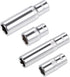 uxcell 1/4-inch Drive by 8mm & 10mm Deep and Shallow Socket Set, 6-Point CR-V Steel...