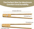 Toaster Tongs With Magnet | Bamboo Kitchen Utensils For Cooking & Holding Toast Bacon Muffin Bagel Bread | 8" Long Natural Toxic Free Magnetic | 2...