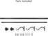 Decopolitan 278656836 1-Inch Urn Single Window Treatment Rod Set, 36 to 72-Inch, Antique Silver...