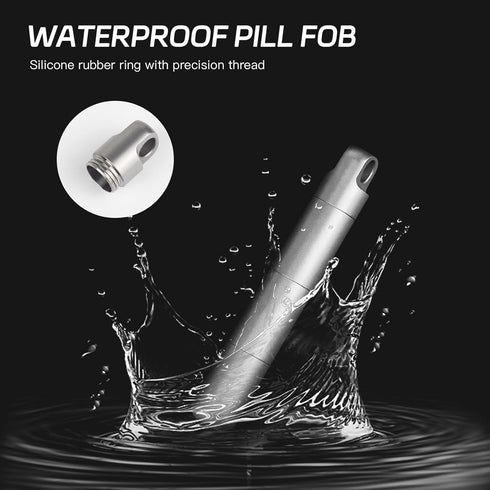 ThruNite Portable Metal Pill Case 3 Layers Pill Container Waterproof Pill Organizer Holder for Travel Purse Keychain EDC Daily Personal Care Outdo...