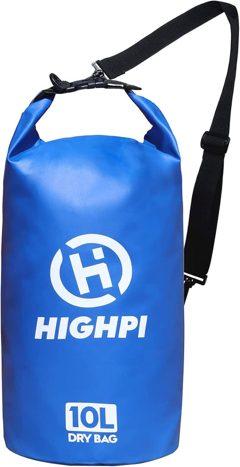 Highpi Floating Waterproof Dry Bag 10L?Roll Top Sack Keeps Gear Dry for Paddle board, Kayaking, Rafting, Boating, Swimming, Hiking, Beach,Camping,...