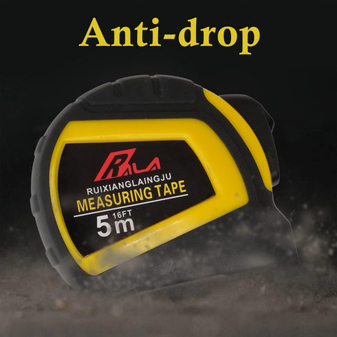 Auto-Lock Measuring Tape, 16-Feet (5M) Dual Side Retractable Tape Measure, Inch/Metric Scale, MID Accuracy, for Electricians, Carpenter, Surveyors...