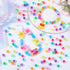 SUNNYCLUE 1000Pcs Mixed Pony Beads Bulk Opaque Pony Beads 6x8mm Plastic Craft Beads Red White Blue Pink Yellow Pony Beads Mixed Color Beads Set fo...