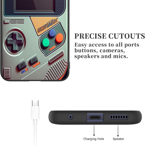 for T-Mobile Revvl 6 Pro Case for Women Men Girls Soft Slim TPU Shockproof Phone Cover Case for Revvl 6 Pro 5G, Retro Game Console Print...