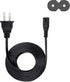 Power Cord for TCL Roku TV 55FS4690 LE50FHDE3010M 40FS3800 40FS4610R 55FS4610R 50FS3800 32S3700 32S331 40FD2700 Replacement 2 Prong Power Cord 8ft...