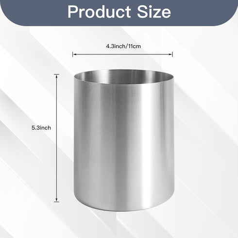 IMEEA Small Kitchen Utensil Holder for Countertop SUS304 Stainless Steel Utensil Crock for Kitchen Counter5.3 Utensil Organizer Storage Caddy...