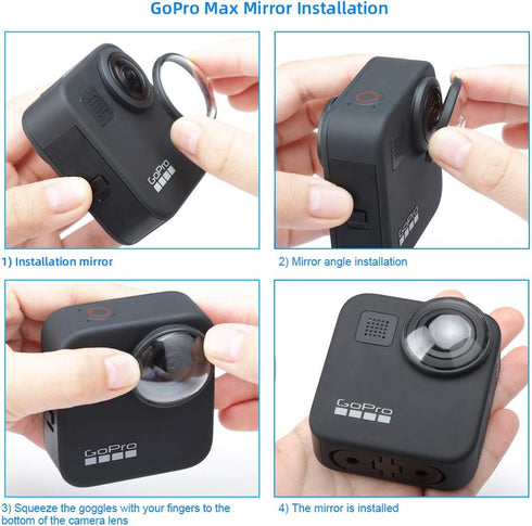 4 Packs Compatible with gopro max Protective Lens...