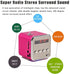 Eboxer Portable Mini Speaker Music Player FM Radio Stereo Speaker Support TF Card and U Disk, Brief Design, Perfect Mini Speaker for Room Bike Car...