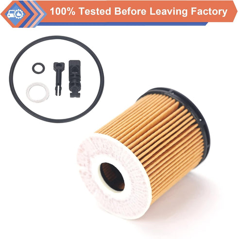 ZONFANT 2 Pcs Engine Oil Filter Compatible With Hyundai KIA Vehicle Accent Elantra Kona Santa Fe Tucson Venue 1.6L 2020-2023, Rio K5 Sorento 1.6L ...