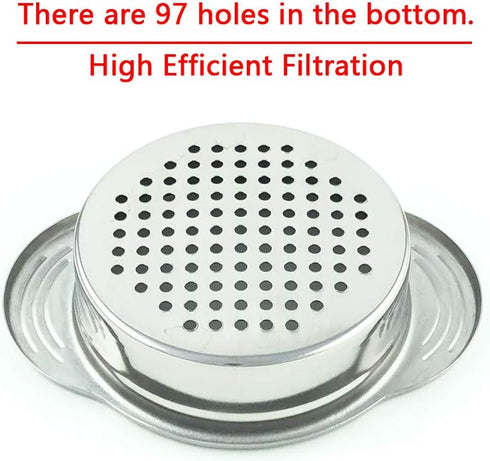 Can Strainer - Tuna Strainer - Food Grade 304 (18/8) Stainless Steel, Dishwasher Safe, Food Strainer, Can Colander, Easy To Clean, Eco-friendly...