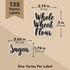 Talented Kitchen 135 Pantry & Kitchen Labels for Food Containers - Preprinted Black Cursive on Clear Backing - Easy Peel & Stick (Water Resistant)...