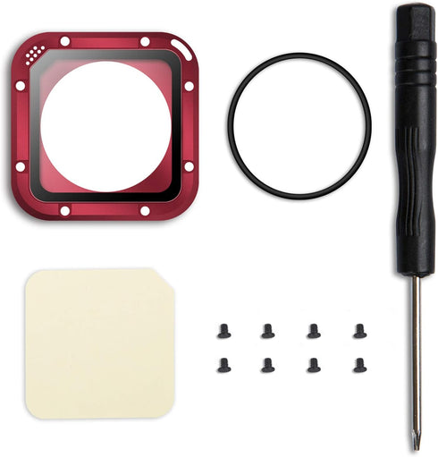 Lens Replacement Kit for GoPro Hero 5/4 Session Protective Lens Repair Parts (Red)...