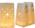 Homemory White Luminary Bags, Upgraded Moisture-Proof Candle Bags, Stars Design Luminaries for Wedding, Party, Halloween, Thanksgiving, Christmas ...