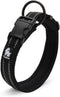 Creation Core Reflective Dog Collar with Ring Breathable Mesh Soft Padded Adjustable Nylon Pet Collar 0.6" Wide, Black XS...