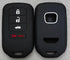 Silicone Rubber Key Fob Cover Compatible with 2013-2021 Honda Accord CR-V Civic Fit HR-V Odyssey Pilot Ridgeline (Not Fit Straight Key)...